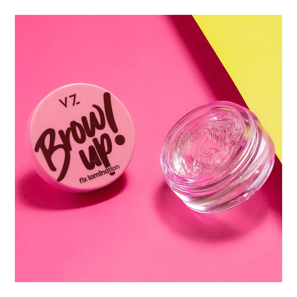 Pote aberto da Cera Vizzela Brow Up revelando a textura incolor