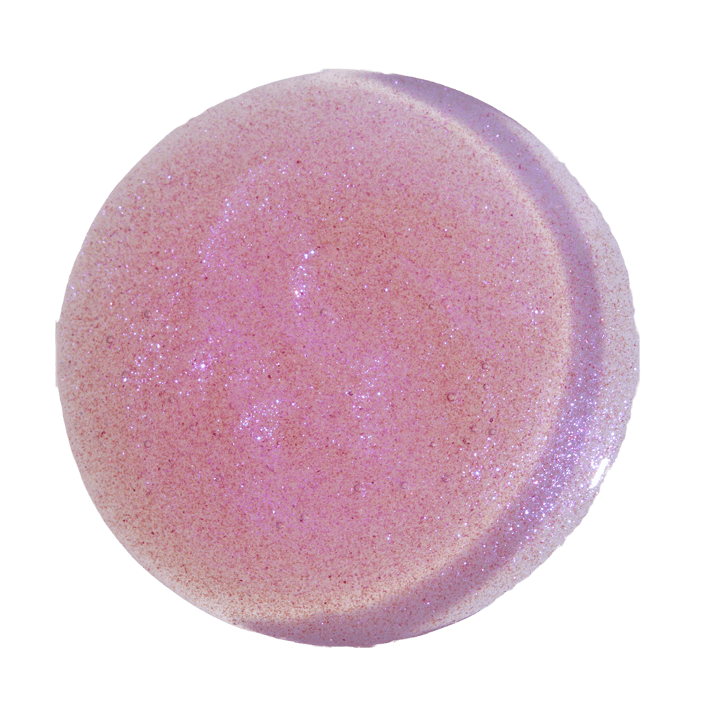 Close da textura gelatinosa e brilho perolado do esmalte Dailus Jelly Pop Bubble Gum