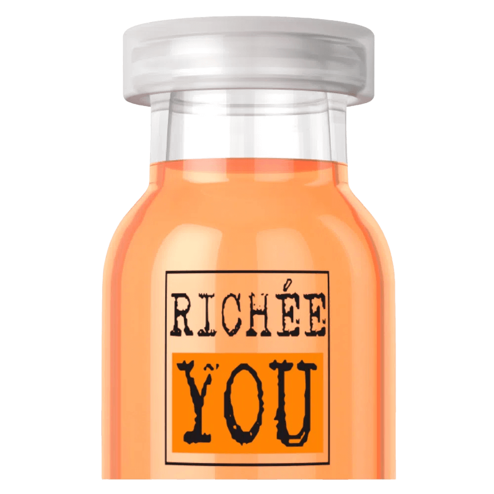 Close da tampa e rótulo da Ampola Richée You Power Dose 12ml