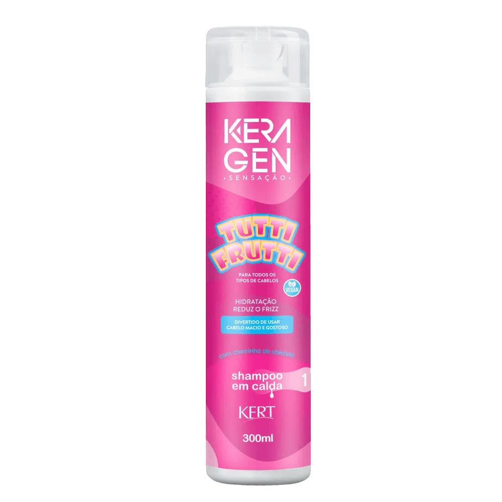 Frasco do Condicionador Keragen Tutti Frutti 300ml