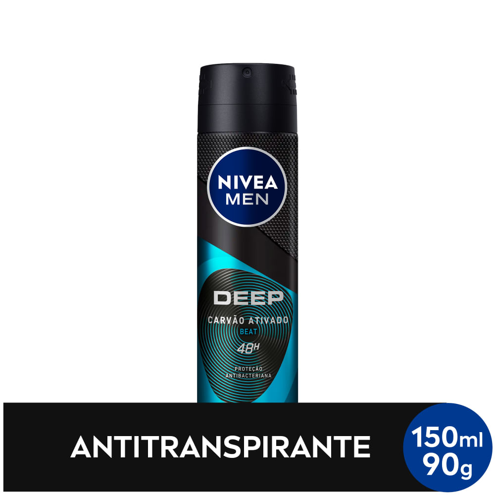 Desodorante Aerossol Antitranspirante NIVEA MEN Deep Beat 150ml