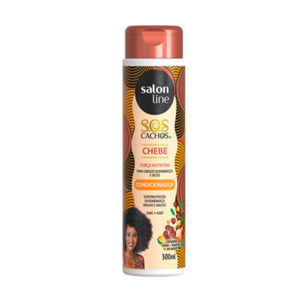 Condicionador SOS Cachos Chebe Salon Line 300ml - Ikesaki