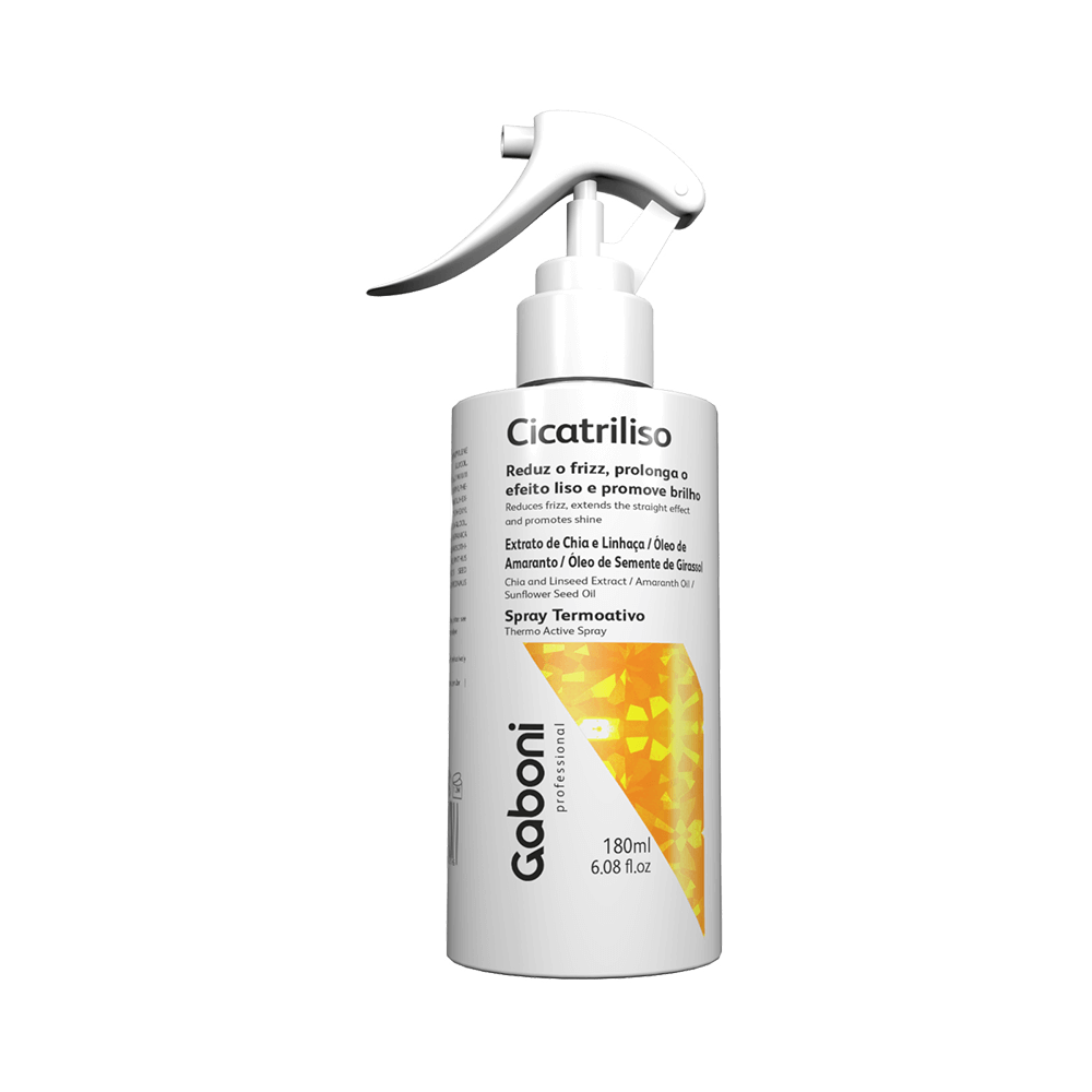 Spray TermoAtivo Gaboni Cicatriliso 180ml - ângulo lateral