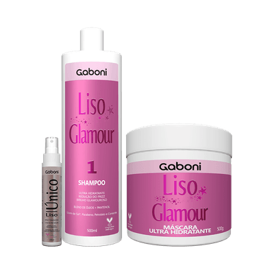 Shampoo-Gaboni-Liso-Glamour-500ml---Mascara-500g-GRATIS-Spray-Termoativo-Liso-Unico-100ml-9900000043841