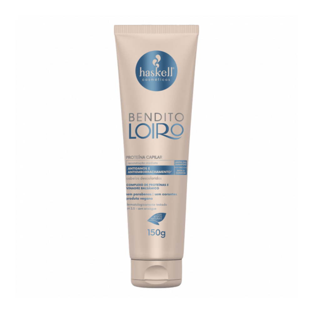 Proteína Capilar Haskell Bendito Loiro 150g - embalagem frontal