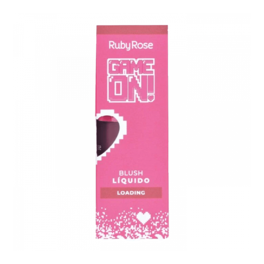 Embalagem externa do Blush Líquido Ruby Rose Game On Loading