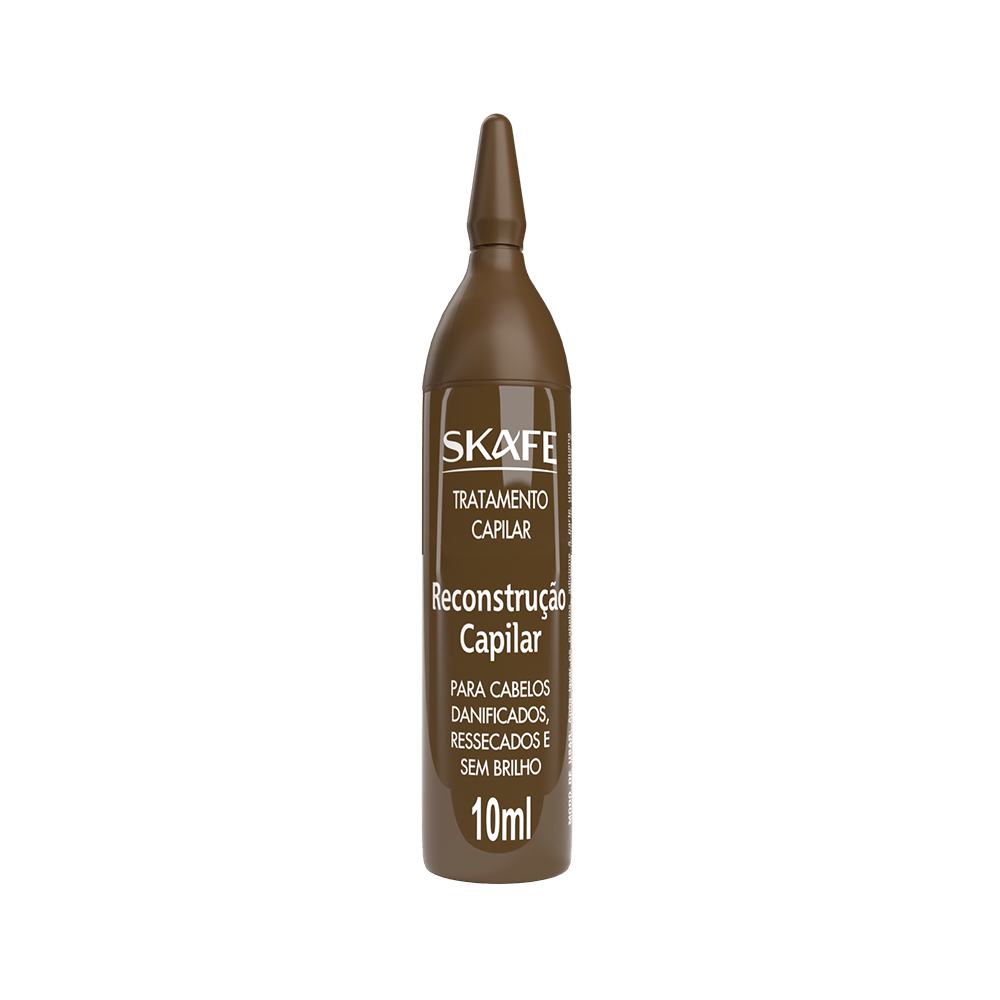 Ampola Skafe Tratamento Capilar Reconstrução 10ml - vista frontal
