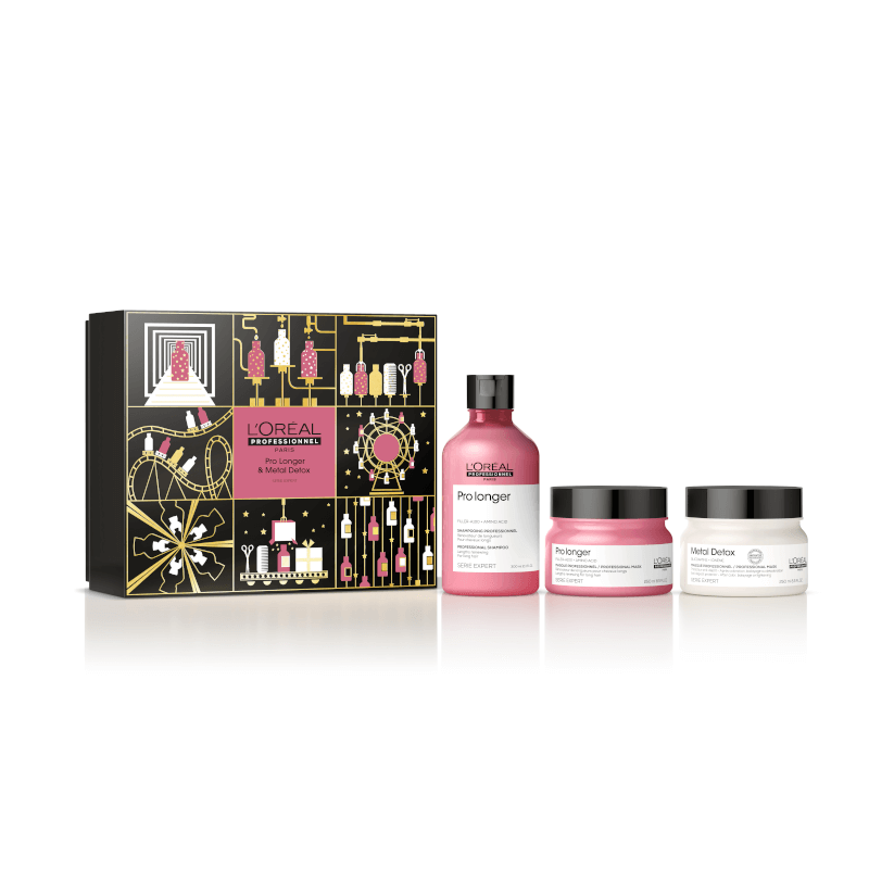 Kit L'Oréal Professionnel Serie Expert Pro Longer com shampoo 300ml e duas máscaras 250g