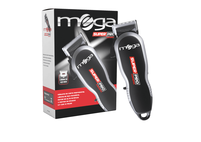 Máquina de Corte Mega Super Pro Ceramic 110V vista frontal com embalagem