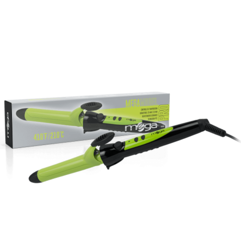 Modelador Mega Ceramic Model verde 25mm com cabo giratório e revestimento cerâmico