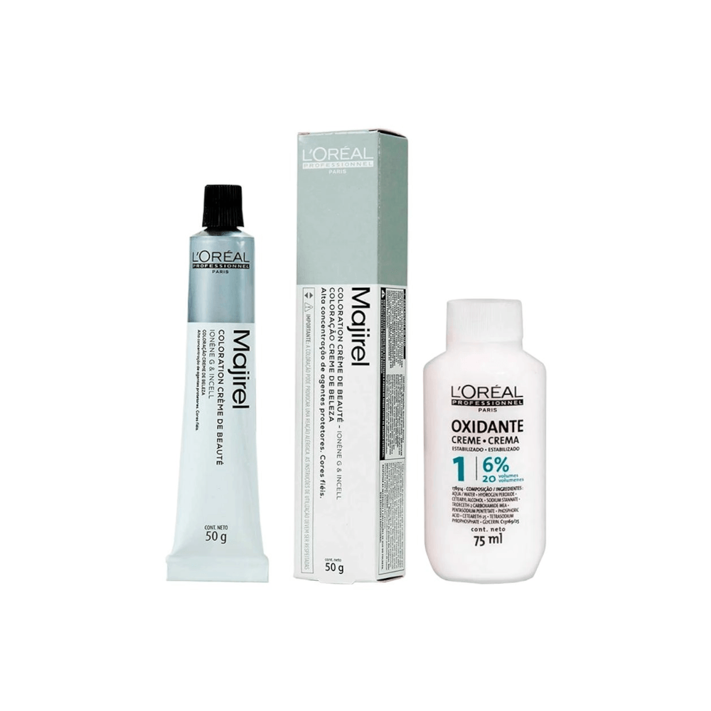 Kit Coloração L'Oréal Professionnel Majirel 6 com oxigenada 20 volumes