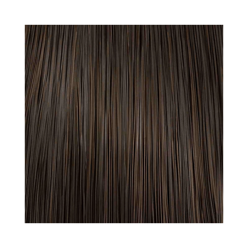 Mechas longas e lisas na cor Louro Intenso 7.0 mostrando brilho e cobertura da coloração