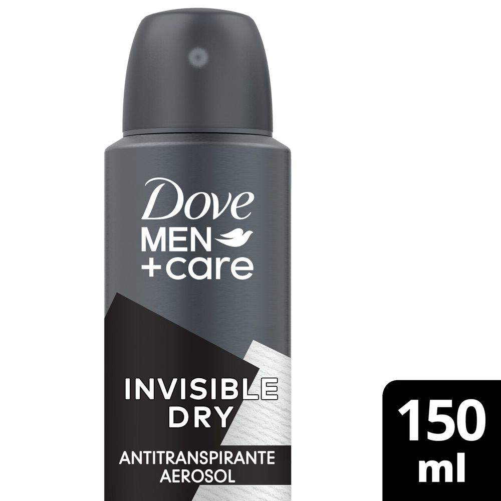 Desodorante Aerosol Dove Men+Care Invisible Dry 150ml - frontal