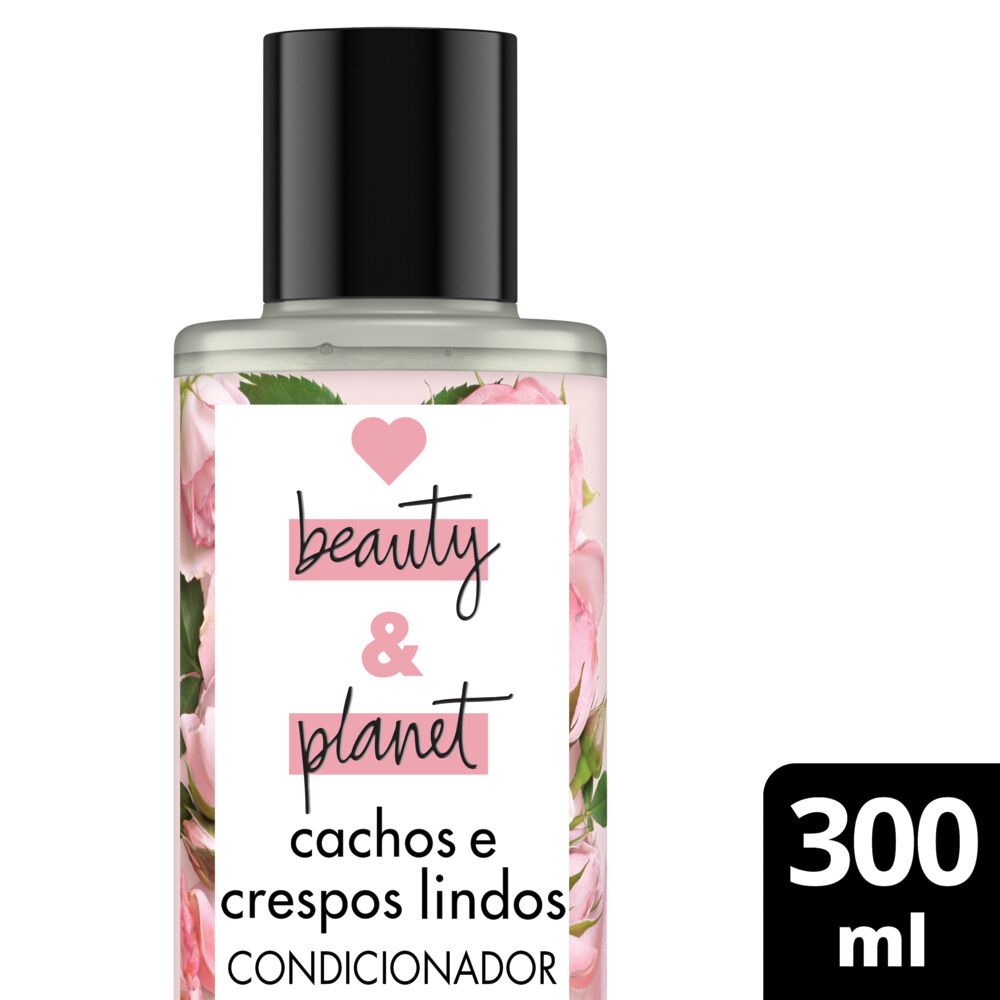 Frontal do condicionador Love Beauty and Planet Cachos e Crespos Lindos 300 ml