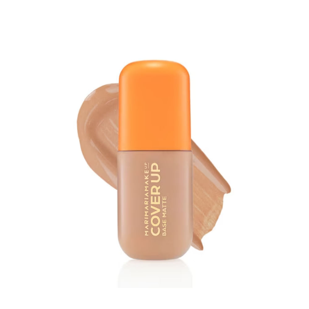 Base Mari Maria Cover Up Matte 10 com amostra da textura espalhada