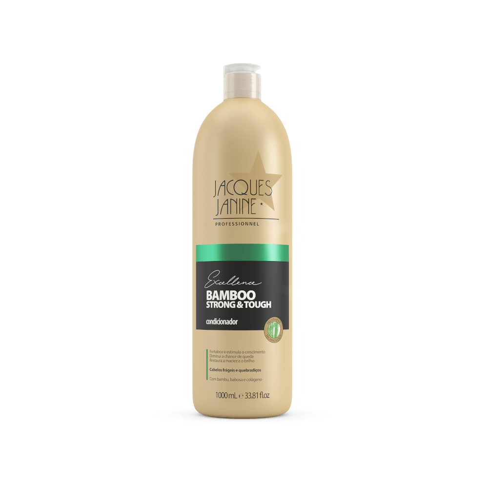 Condicionador Jacques Janine Bamboo Strong&Tough 1000ml - frontal da embalagem
