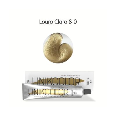 Coloracao-Unikcolor-8.0-Louro-Claro-Gaboni-Professional-50g