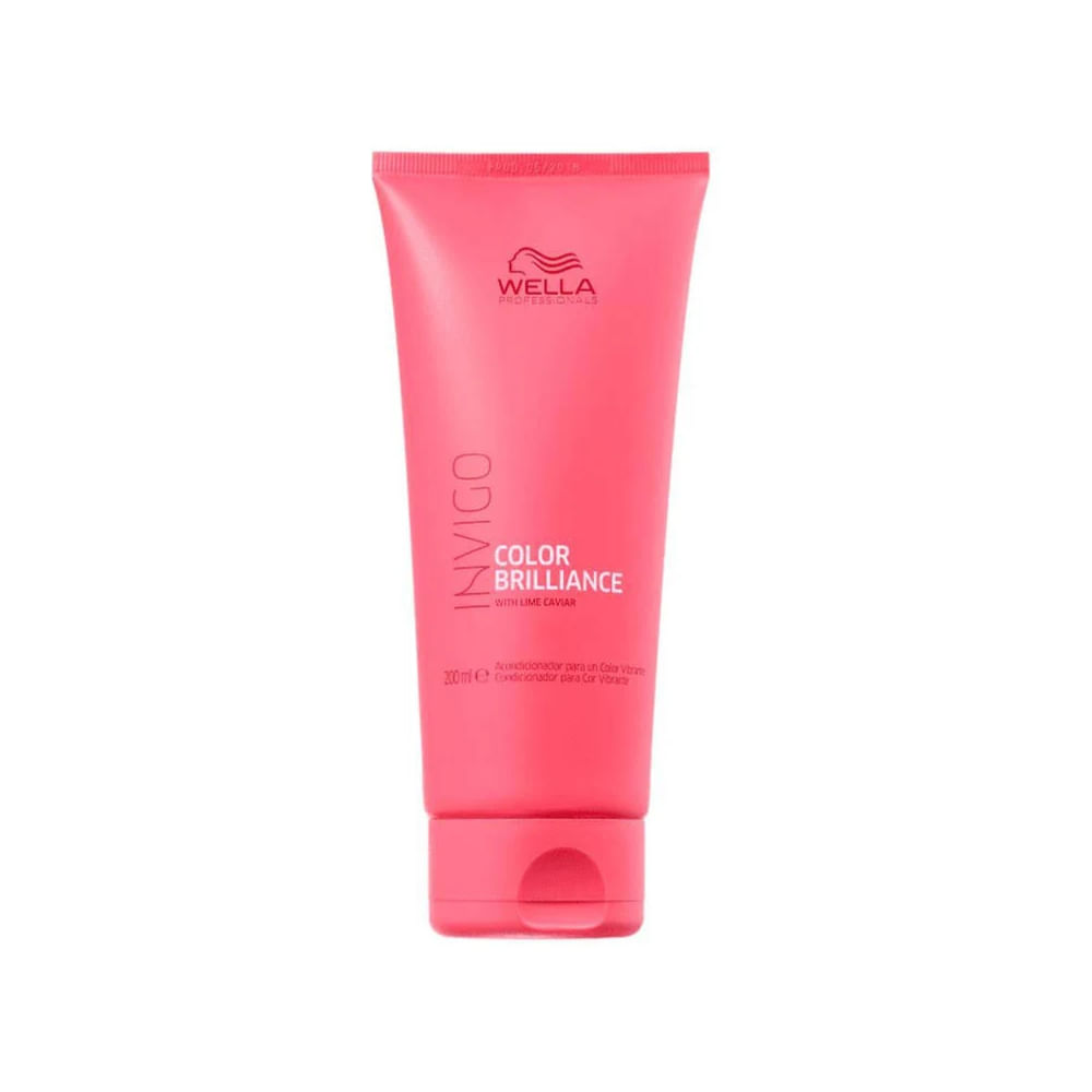 Condicionador Wella Invigo Color Brilliance 200ml embalagem rosa frontal