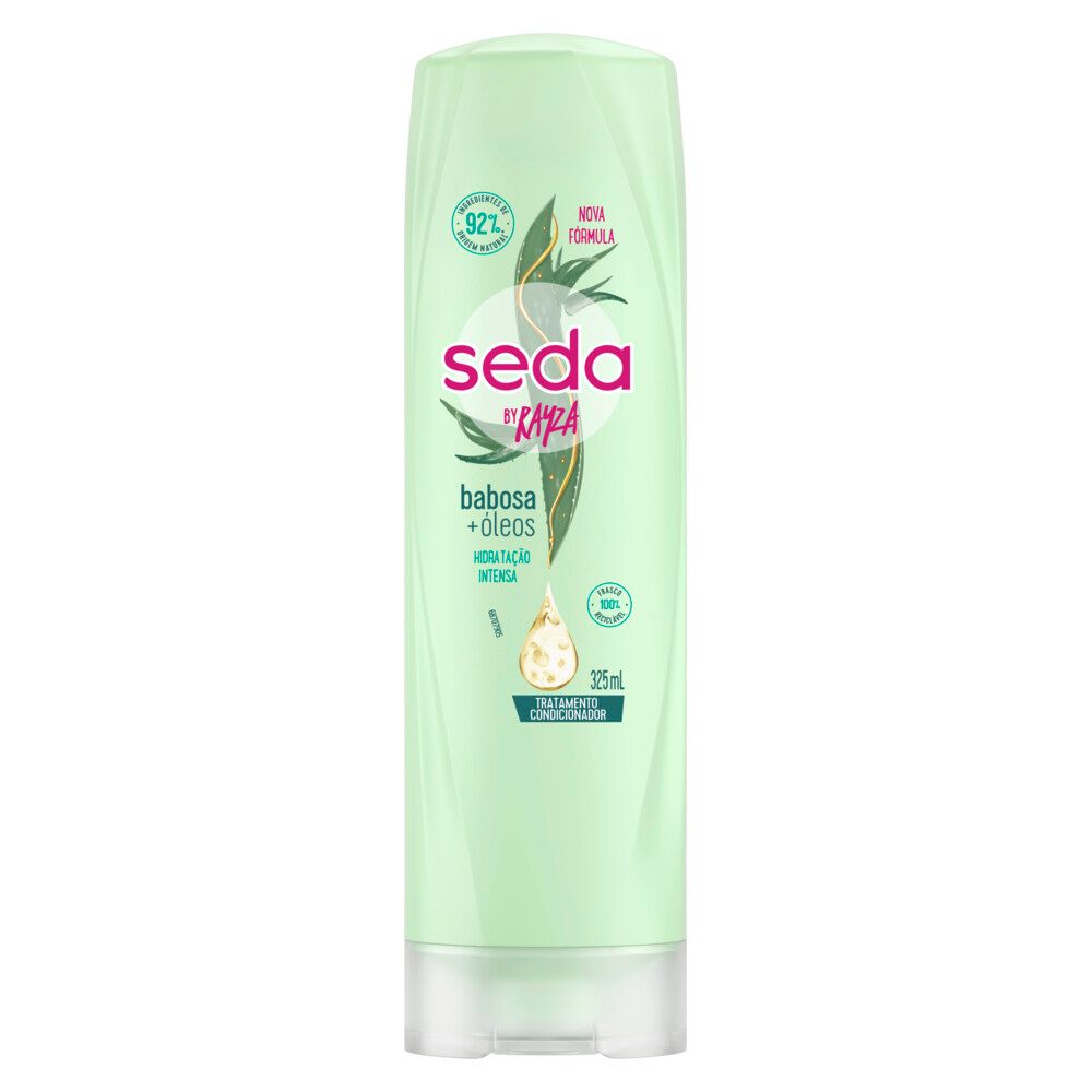 Frontal do condicionador Seda By Rayza Babosa e Óleos 325ml