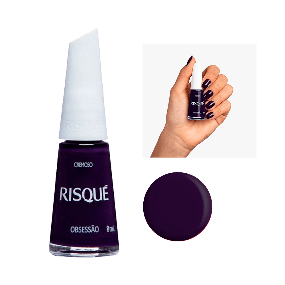 Esmalte Risqué Cremoso Obsessão | Ikesaki Cosméticos - Ikesaki