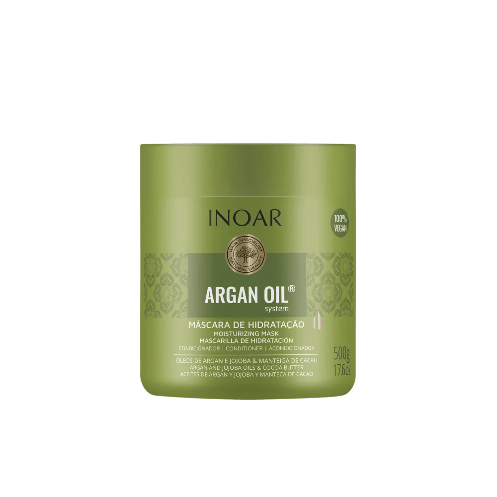 Máscara Inoar Argan Oil System 500g com selo vegano
