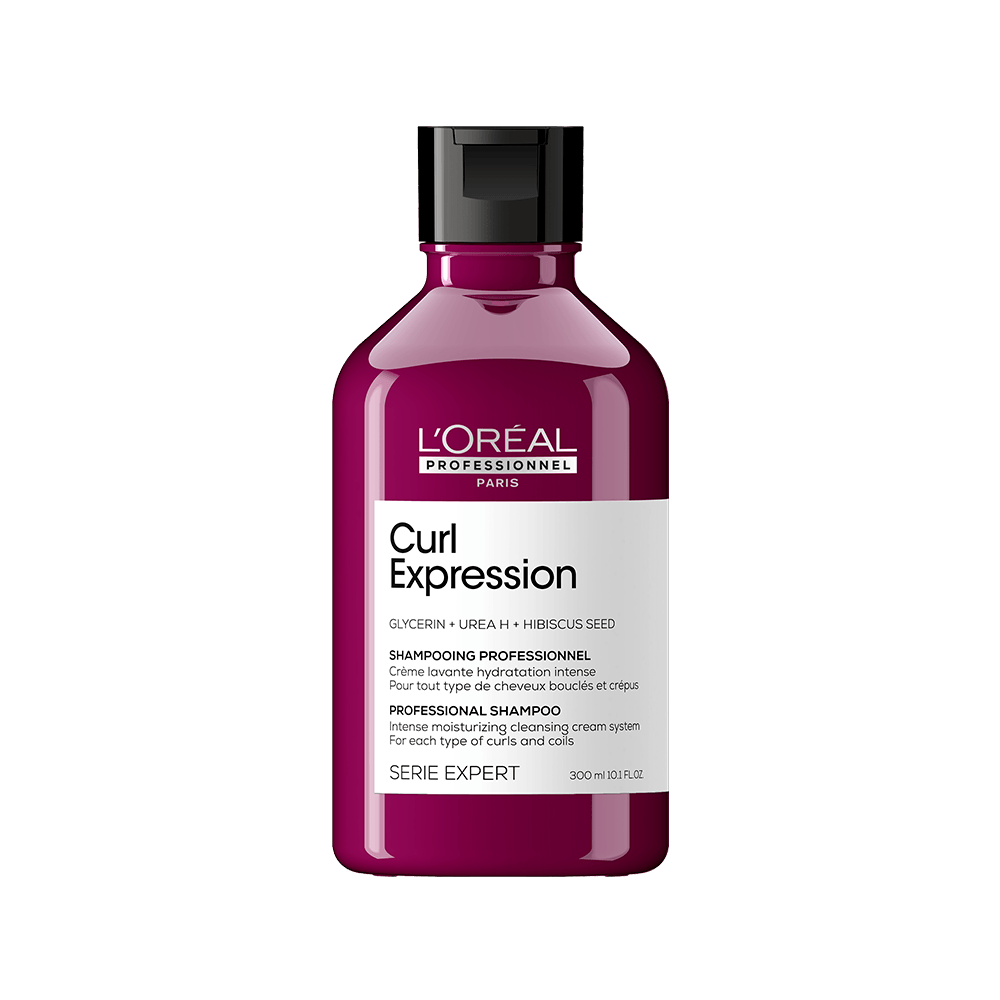 Frasco do shampoo L'Oréal Serie Expert Curl Expression 300 ml