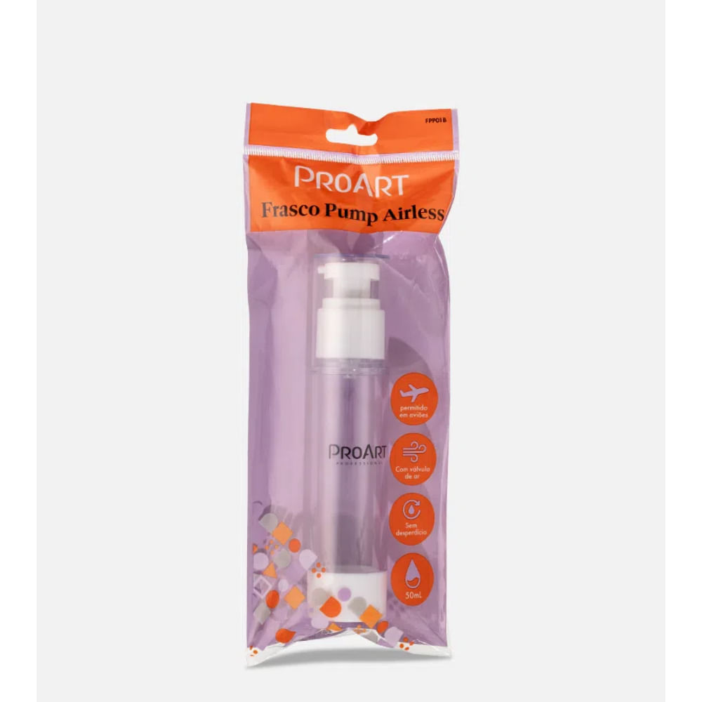 Frasco ProArt 50ml embalado com etiqueta laranja mostrando especificações