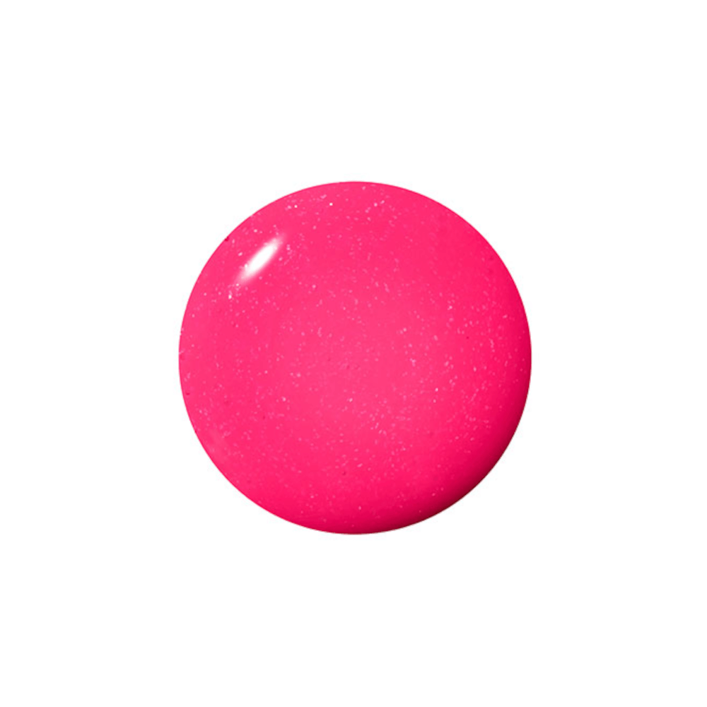 Amostra circular do esmalte rosa cintilante Dose de Autoestima