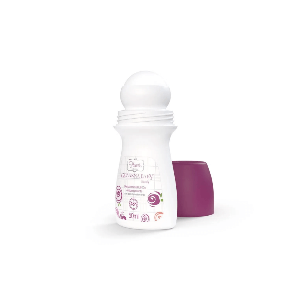 Desodorante Roll-on Giovanna Baby Beauty aberto mostrando aplicador