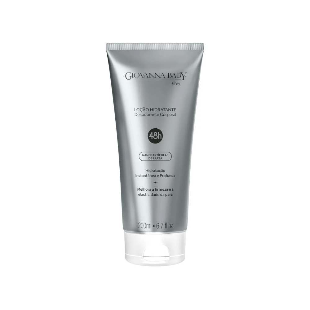 Loção Hidratante Desodorante Giovanna Baby Silver 200ml frontal