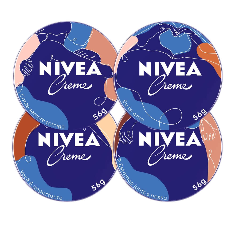 Coleção de latas do Creme Hidratante Nivea Edição Limitada 56g