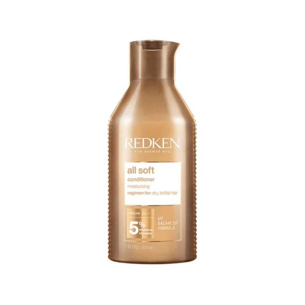 Condicionador Redken All Soft 300ml - embalagem dourada acobreada