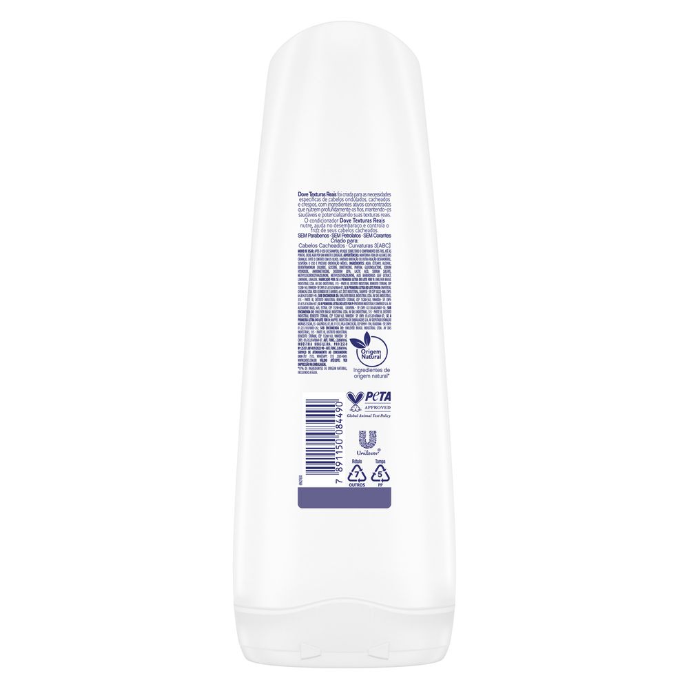 Verso da embalagem com informações e ingredientes do produto