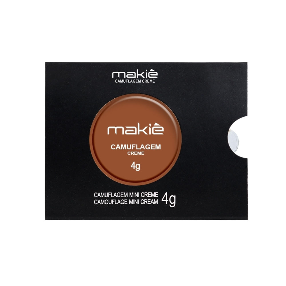 Mini Corretivo Creme Makiê Camuflagem Ebony 4g embalagem frontal