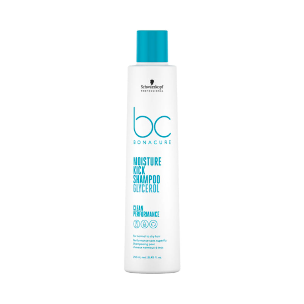 Frontal do Shampoo Schwarzkopf BC Bonacure Moisture Kick 250ml