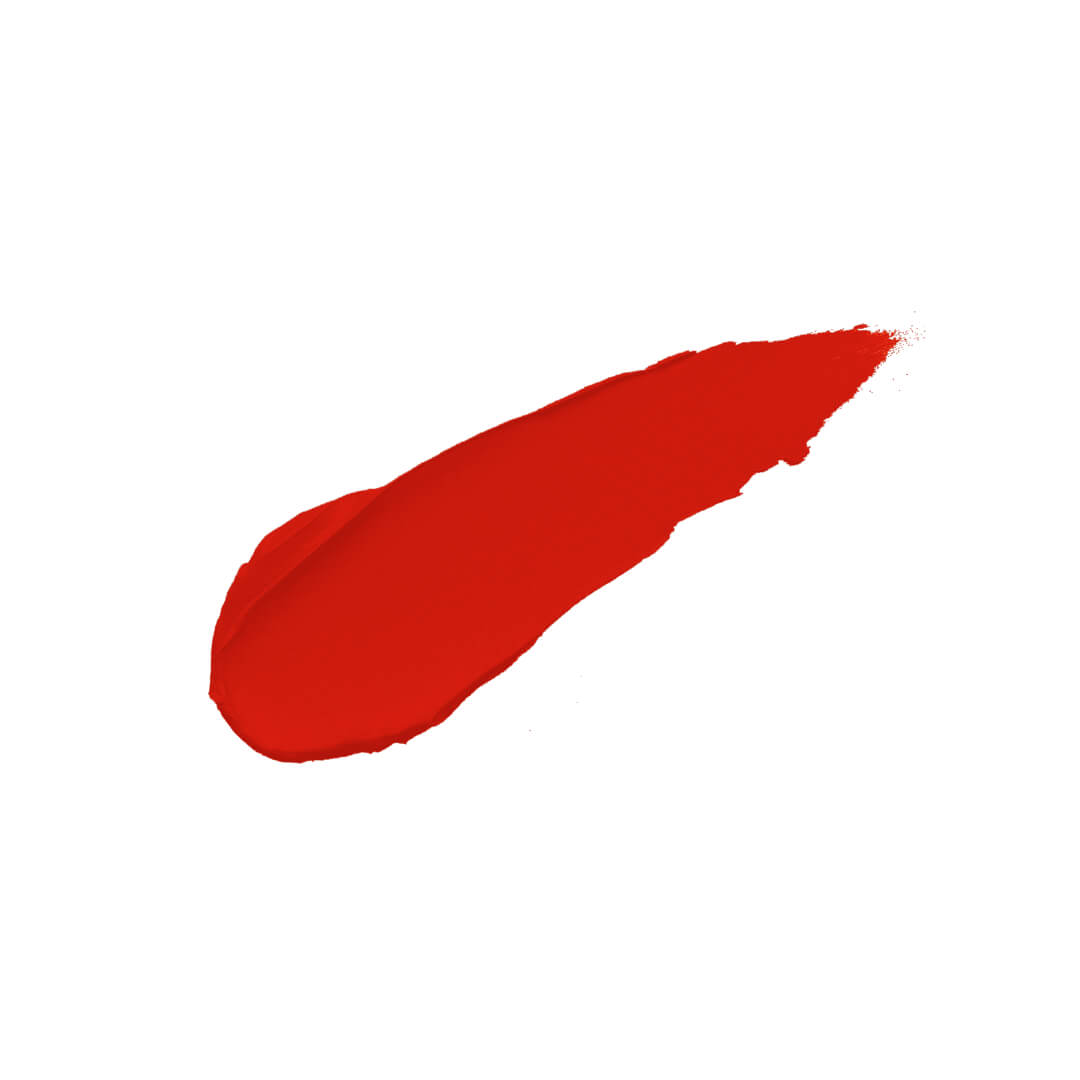 Amostra de cor do batom Lipmix Blazing Mari Maria em fundo branco