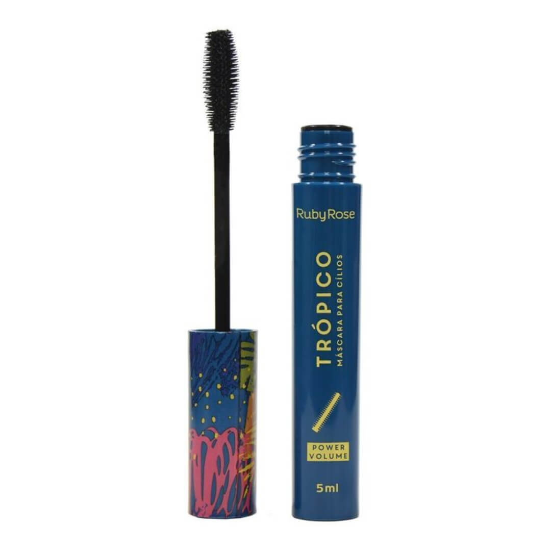 Aplicador da máscara Ruby Rose Trópico Power Volume com cerdas finas e alongadas