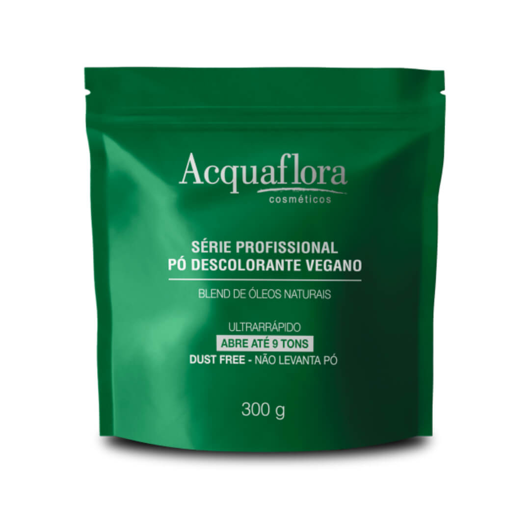 Pó Descolorante Acquaflora Vegano UltrarRápido 300g frente do pouch
