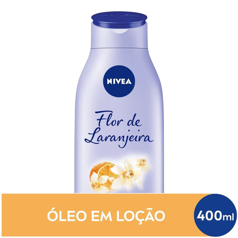 Detalhe da embalagem NIVEA Óleos Essenciais Flor de Laranjeira 400ml
