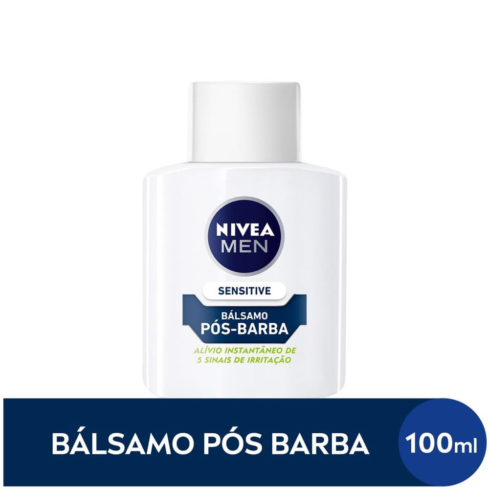 Frontal do frasco Pós Barba Nivea For Men Sensitive 100ml