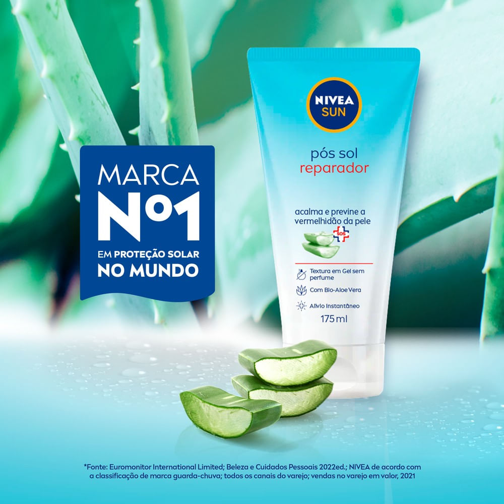 Gel Corporal Nivea Sun com fatias de Aloe Vera