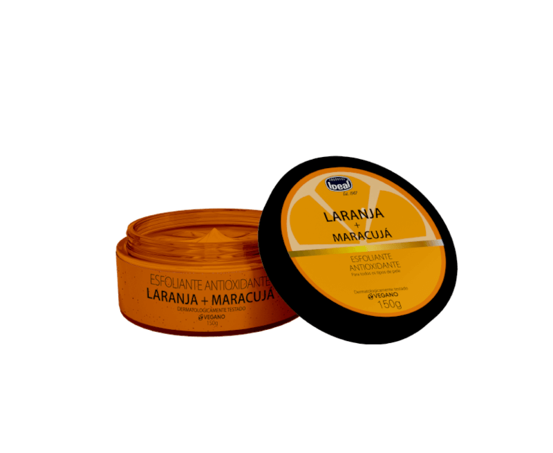 Esfoliante Ideal Laranja + Maracujá pote aberto 150g