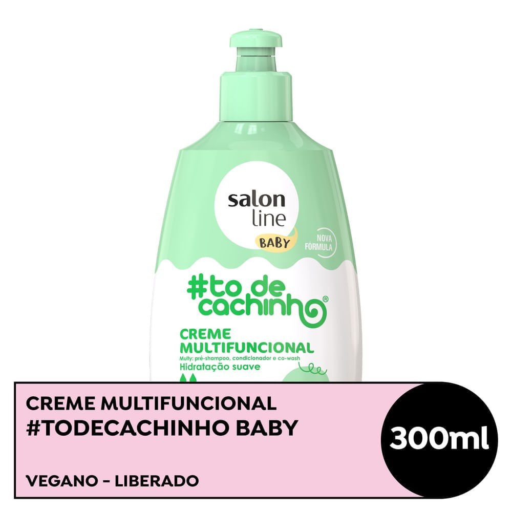 Creme multifuncional Salon Line #Todecachinho Baby 300ml frontal com pump