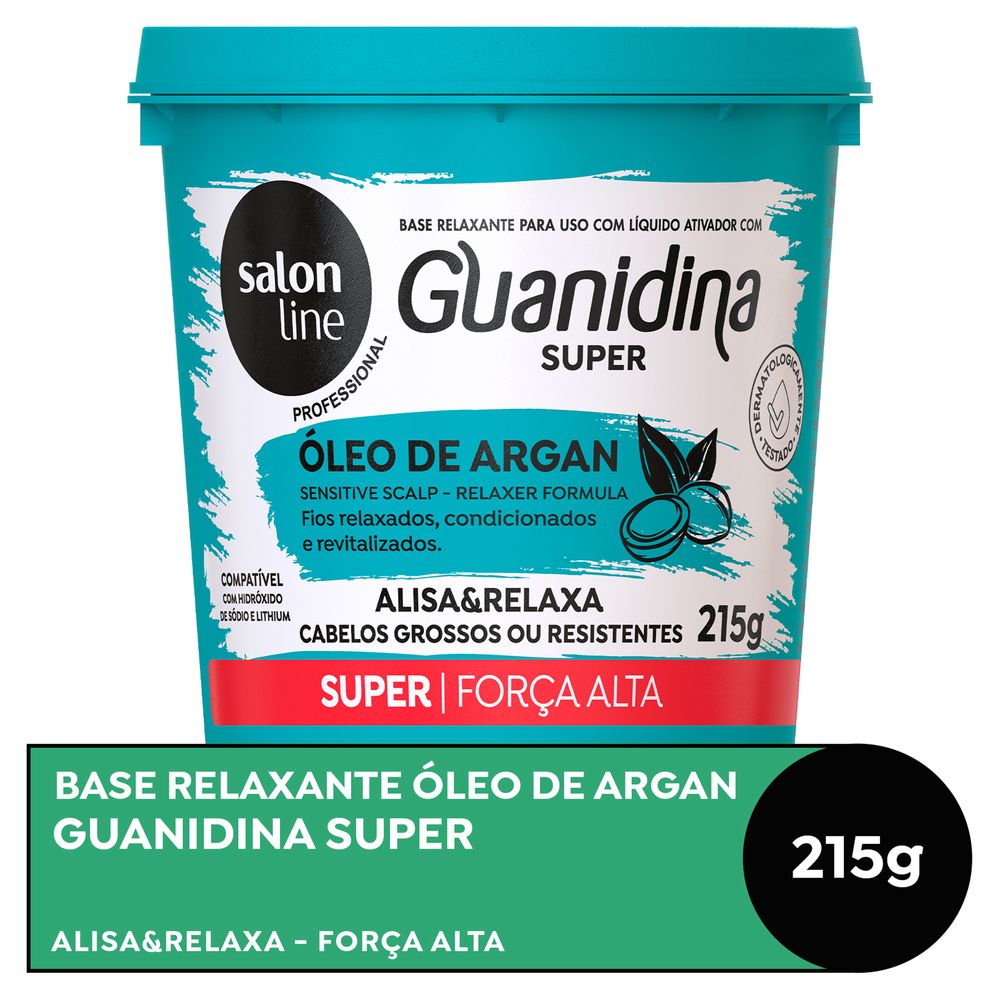 Embalagem Guanidina Óleo de Argan Salon Line 215g