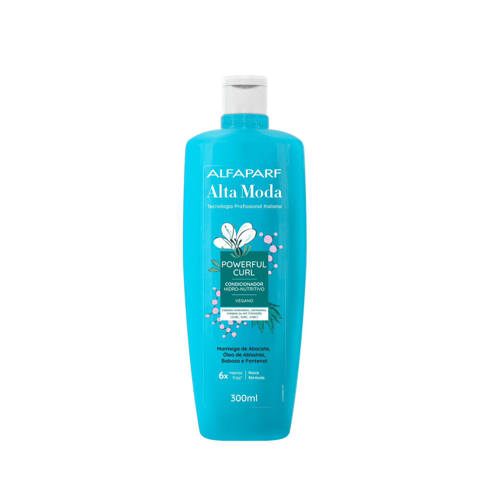 Condicionador Alta Moda Powerful Curl 300ml - embalagem azul clara