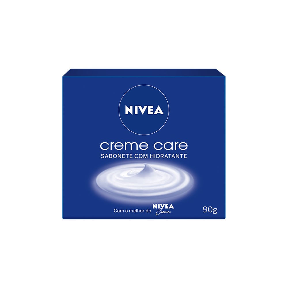 Frente da embalagem do Sabonete Nivea Creme Care 90g
