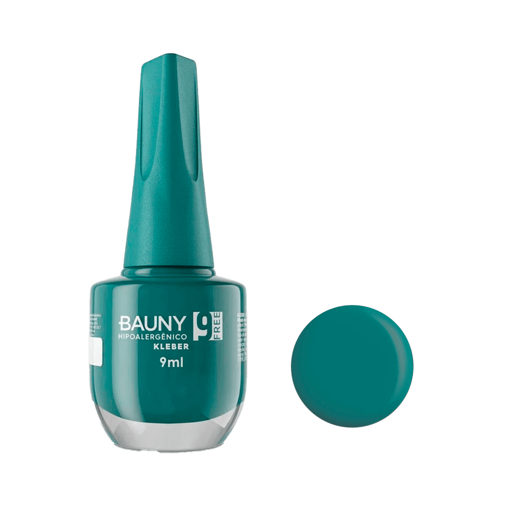 Esmalte Cremoso Bauny Kleber Verde Escuro 9ml - imagem frontal