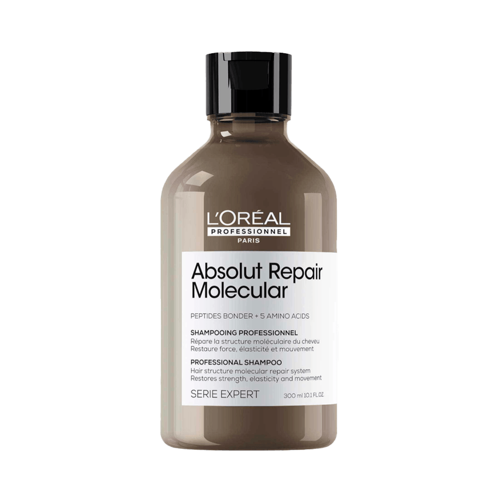 Frasco do Shampoo L'Oréal Professionnel Absolut Repair Molecular 300ml