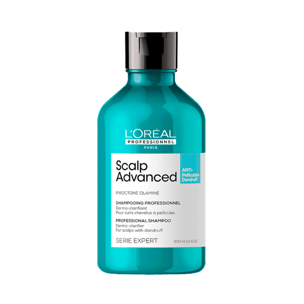 Shampoo L'Oréal Professionnel Serie Expert Scalp Purificante Anticaspa 300ml - frasco azul turquesa