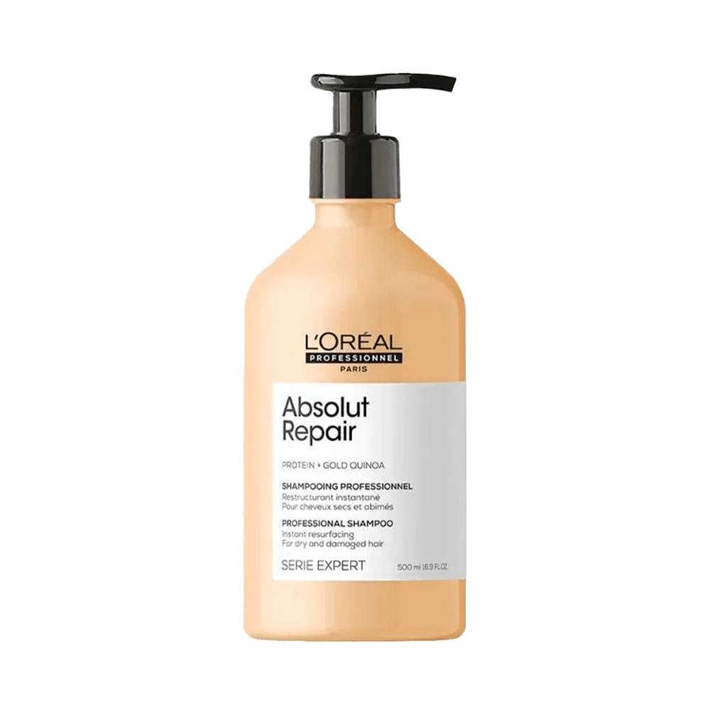 Shampoo L'Oréal Professionnel Serie Expert Absolut Repair 500ml - frasco creme com pump preta